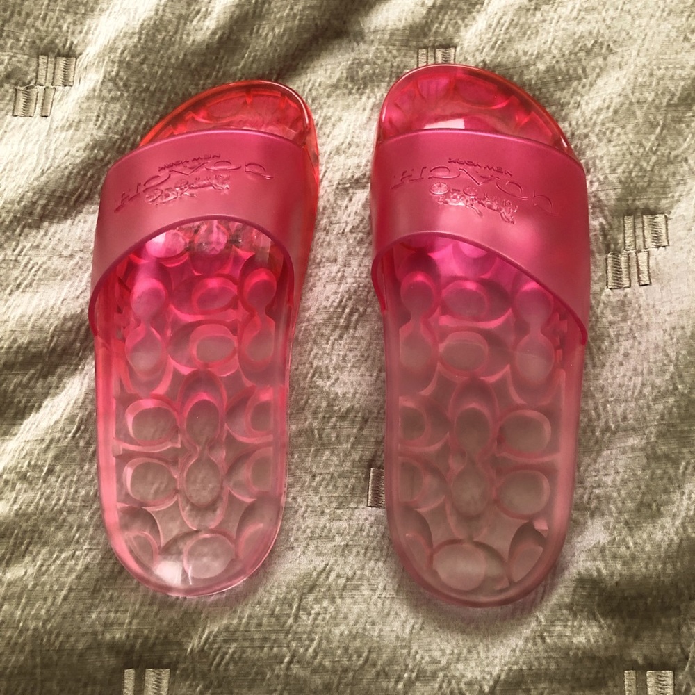 Brand New COACH Women Jelly Pool Slides.